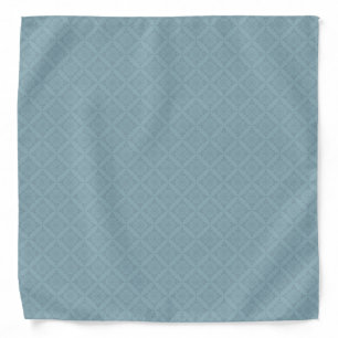 Retro Diamonds Pattern in Blue Bandana