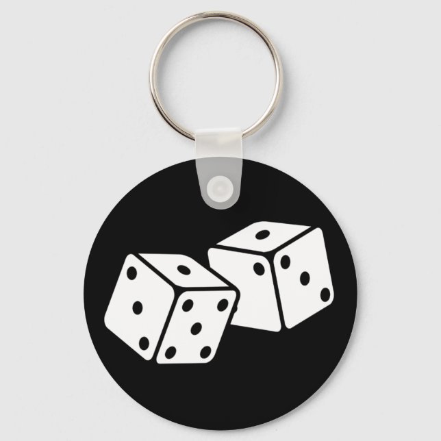 Retro Dice Keychain (Front)
