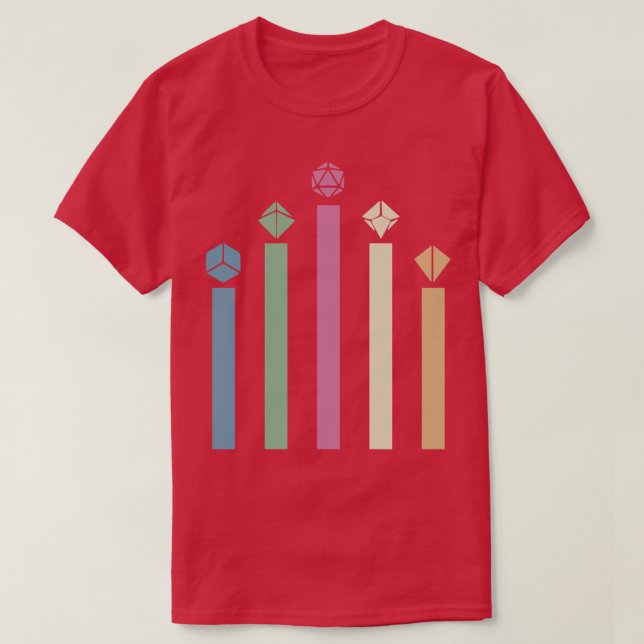 Retro Dice Rocket T-Shirt (Design Front)