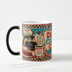 Retro Diner Coffee Club 1950s Style Coffee Mug
