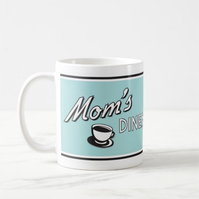 Retro Diner Coffee Mug - Retro Design Drinkware (Left)
