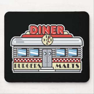 retro diner design mouse pad