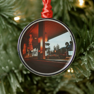  Retro Diner in the Pacific Northwest Metal Ornament