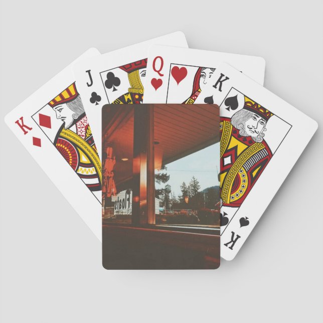 Retro Diner in the Pacific Northwest Poker Cards (Back)