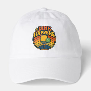 Retro "Dink Happens" Pickleball Graphic Hat
