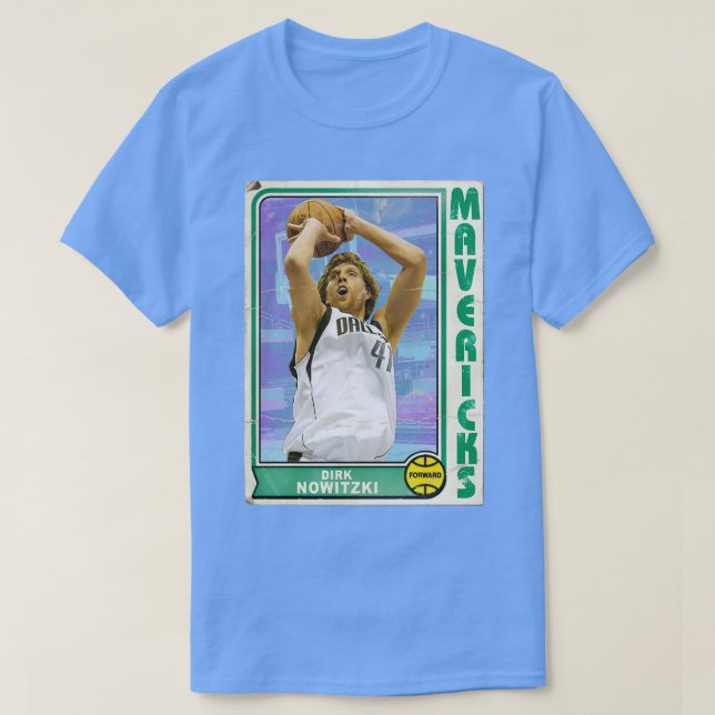 Retro Dirk Nowitzki Trading d T-Shirt (Design Front)