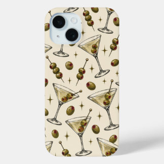 Retro Dirty Martini & Olive Phone Case