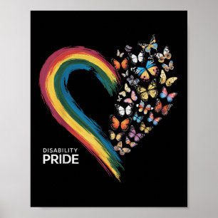 Retro Disability Pride Flag Disabled Pride Month A Poster