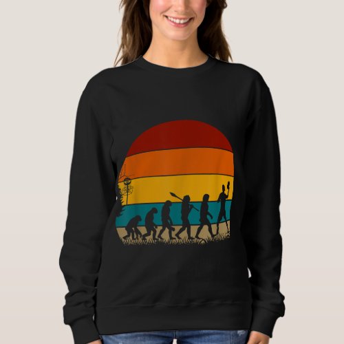 Retro Disc Golf Evolution Sweatshirt