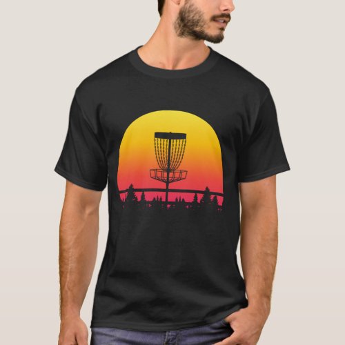 Retro Disc Golf Graphic Design Vintage Frisbee Pla T_Shirt