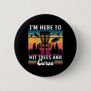 Retro Disc Golf Hit Trees And Curse Disc Golf Play Button