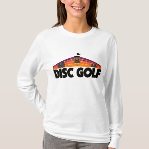 Retro Disc Golf Lovers Design Disc Golf Sport T_Shirt