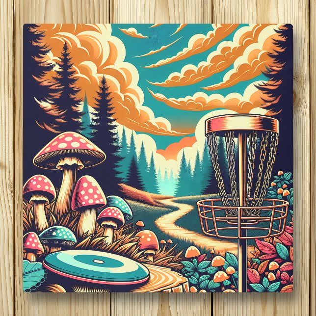 Retro Disc Golf Psychedelic Art (Creator Uploaded)
