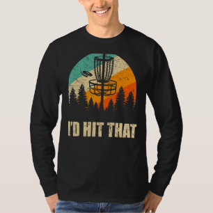 Retro Disc Golf Spor , Sunset Vintage Frisbee Golf T-Shirt