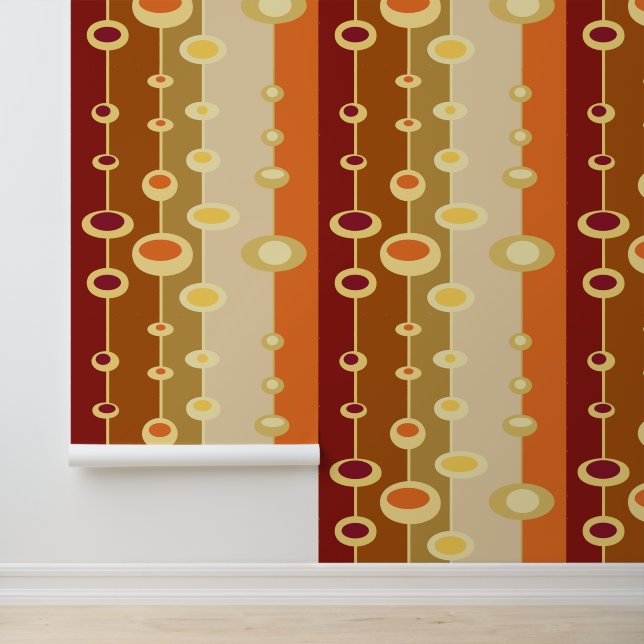 Retro disco 70s tangerine vibes wallpaper (Application)