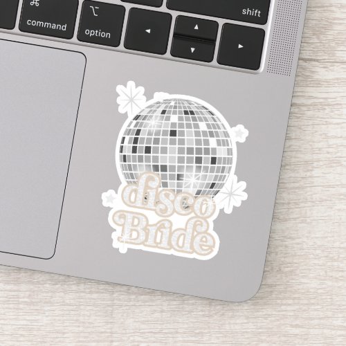 Retro Disco Ball Bridal Shower Disco Bride Sticker