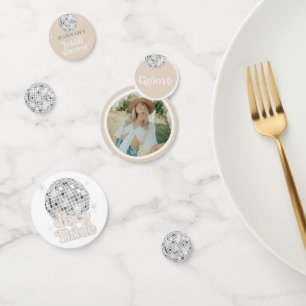 Retro Disco Ball Bridal Shower Photo  Confetti