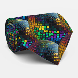 Retro Disco Ball - Dance Party Designer Necktie
