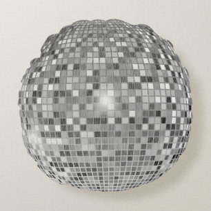 Retro Disco Ball - Dance Party Round Pillow