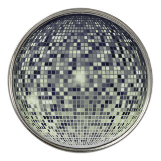 Retro Disco Ball Golf Ball Marker