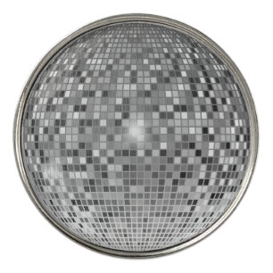 Retro Disco Ball Golf Ball Marker