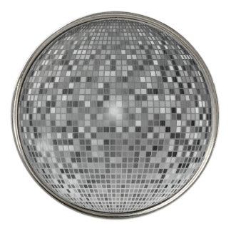 Retro Disco Ball Golf Ball Marker