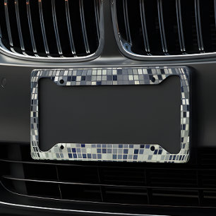Retro Disco Ball - Music Culture Designer License Plate Frame