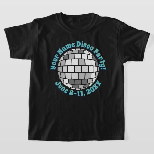 Retro Disco Ball PERSONALIZED T_Shirt