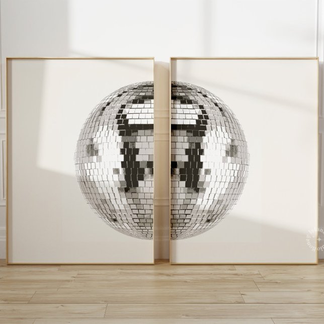 Retro Disco Ball Wall Art Set of 2 (Creator Uploaded)