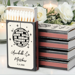 Retro Disco Ball  Wedding Matchboxes