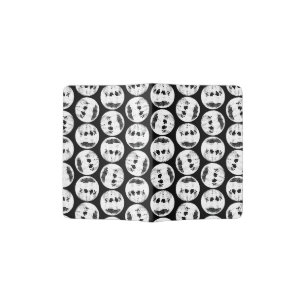 Retro Disco Balls Black & White Mirror Balls Passport Holder
