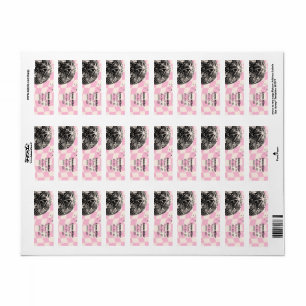 Retro Disco Birthday Label