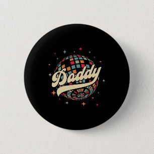 Retro Disco Daddy 60s 70s Mens Party Costume Dad F Button