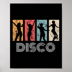 Retro Disco Dance 70s 80s Party Dance Dancer  Poster