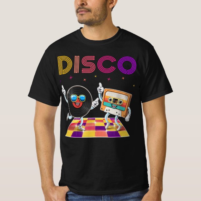 Retro Disco Dance Party T-Shirt (Front)