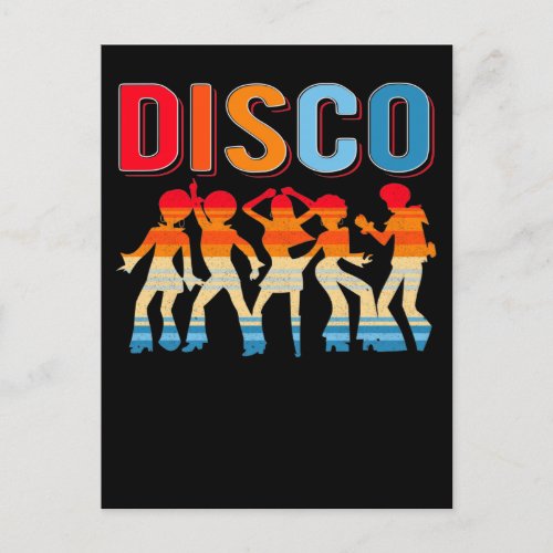 Retro Disco Dancing Girls 70s 80s African Dancer Postcard