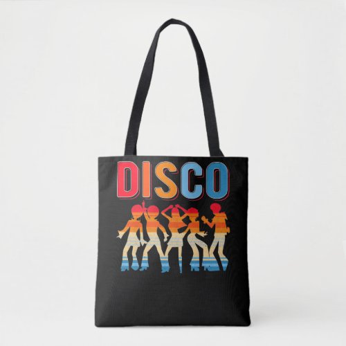 Retro Disco Dancing Girls 70s 80s African Dancer Tote Bag