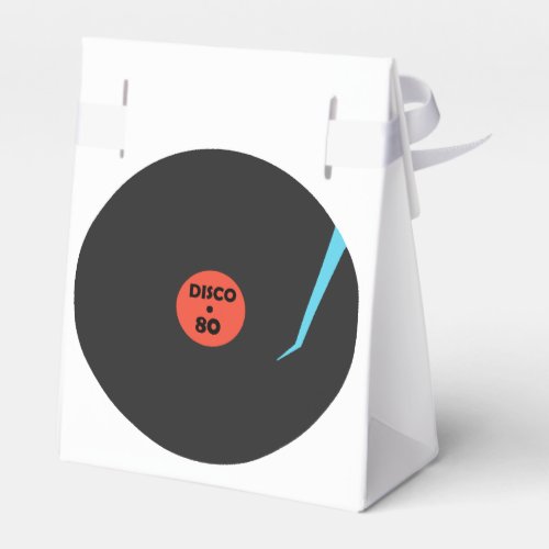 Retro Disco Favor Box Music Record