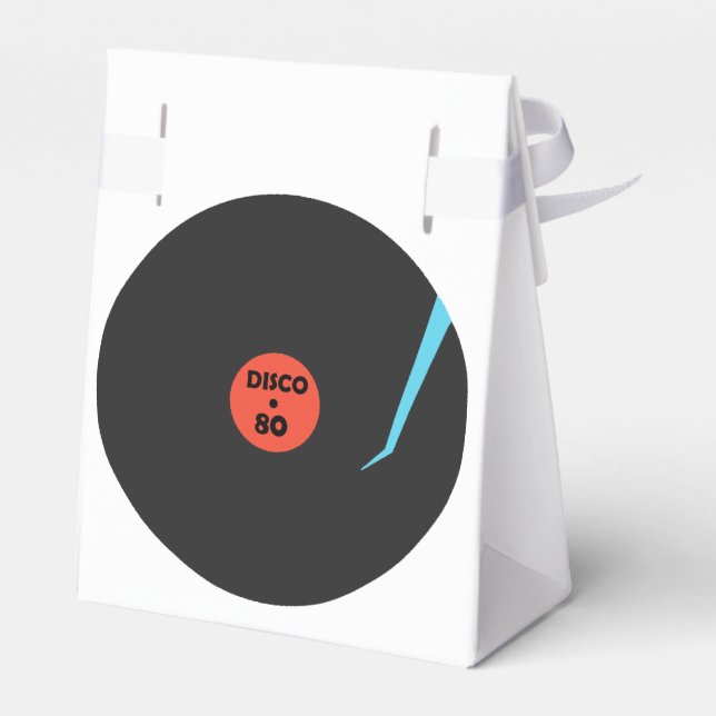 Retro Disco Favor Box Music Record (Back Side)