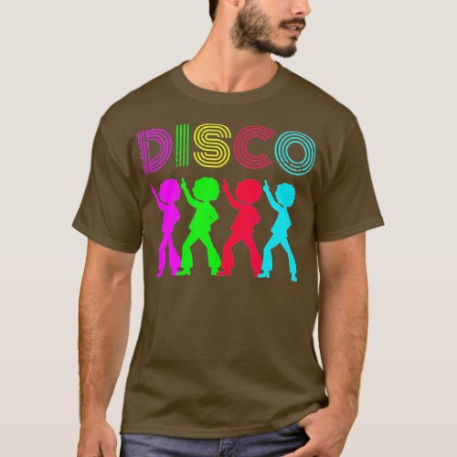 Retro Disco Hustle Dancing Vintage   Themed Party T_Shirt
