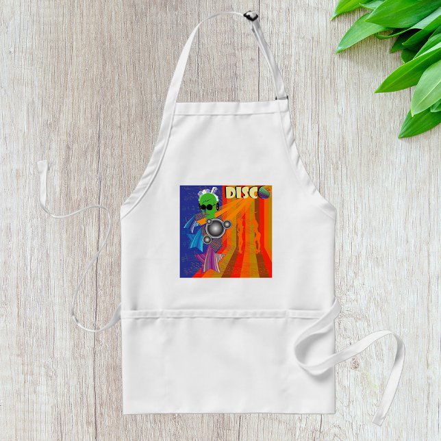 Retro Disco Party 70s Funk Art  Adult Apron (Creator Uploaded)
