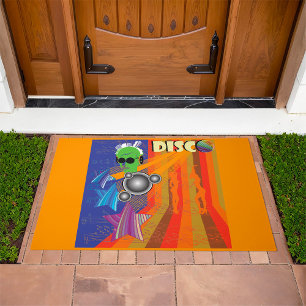 Retro Disco Party 70s Funk Art Doormat