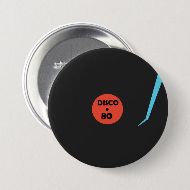 Retro Disco Party Button (Front & Back)