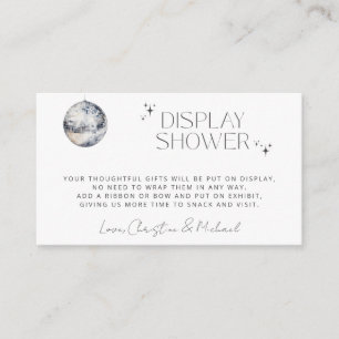 Retro Disco Party Display Shower Enclosure Card