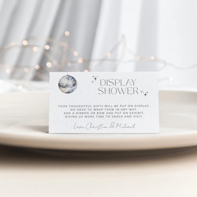 Retro Disco Party Display Shower Enclosure Card (Creator Uploaded)