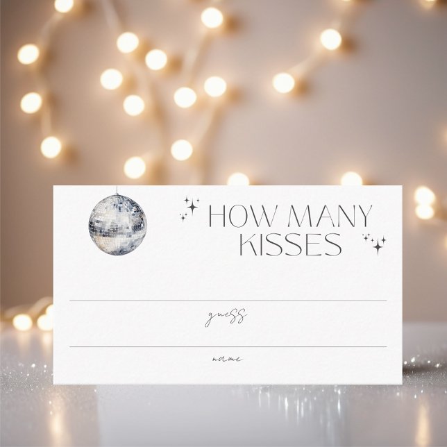 Retro Disco Party How Many Kisses Enclosure Card (Creator Uploaded)