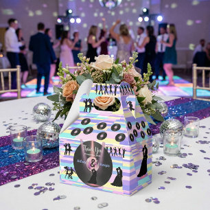 Retro Disco Wedding Favor Boxes