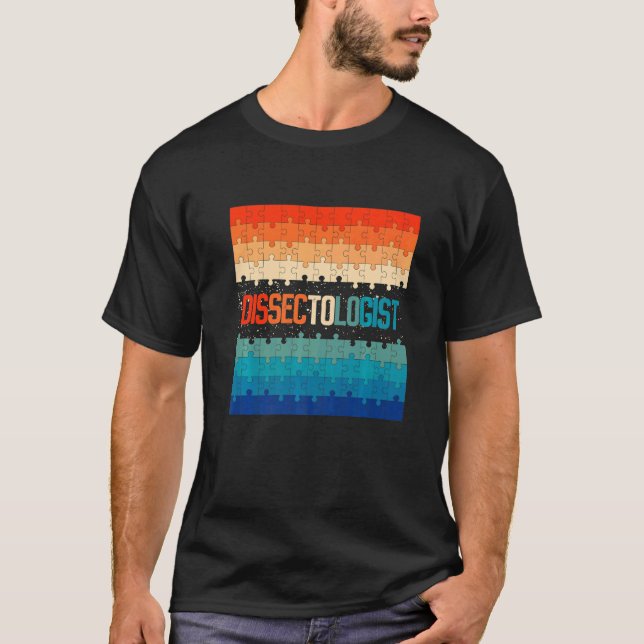 Retro Dissectologist Jigsaw Puzzle T-Shirt (Front)
