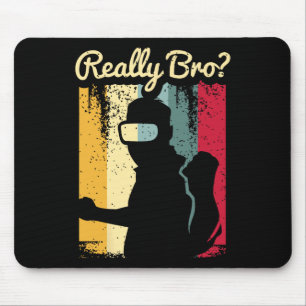 Retro Distressed Art Virtual Reality Graphic For A Mouse Pad
