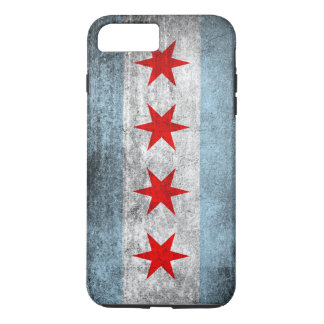 Retro Distressed Chicago Flag iPhone 8 Plus/7 Plus Case